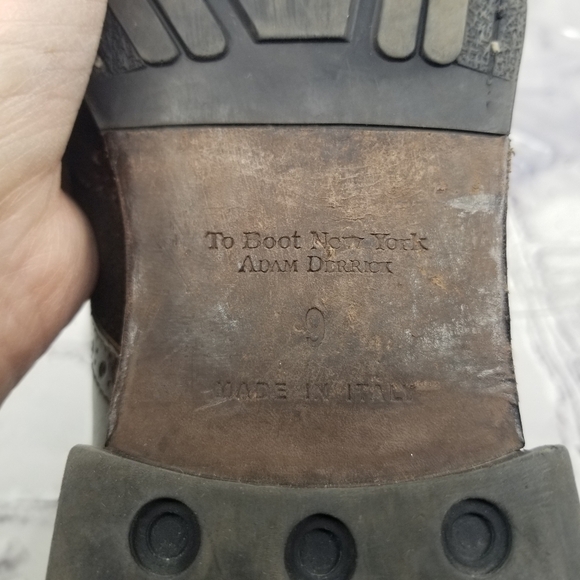 To Boot New York Brennan brown wingtip brogue lace up boots - Picture 11 of 13